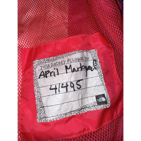 THE NORTH FACE HYVENT Youth Girls 14-16 2 In 1 Rain Wind Breaker Jacket Pink - Picture 11 of 15